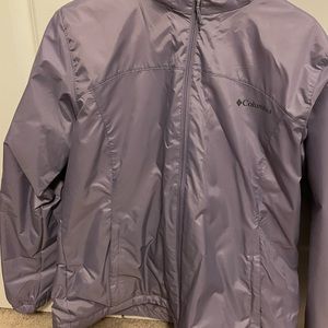 columbia fleece lined jacket women large